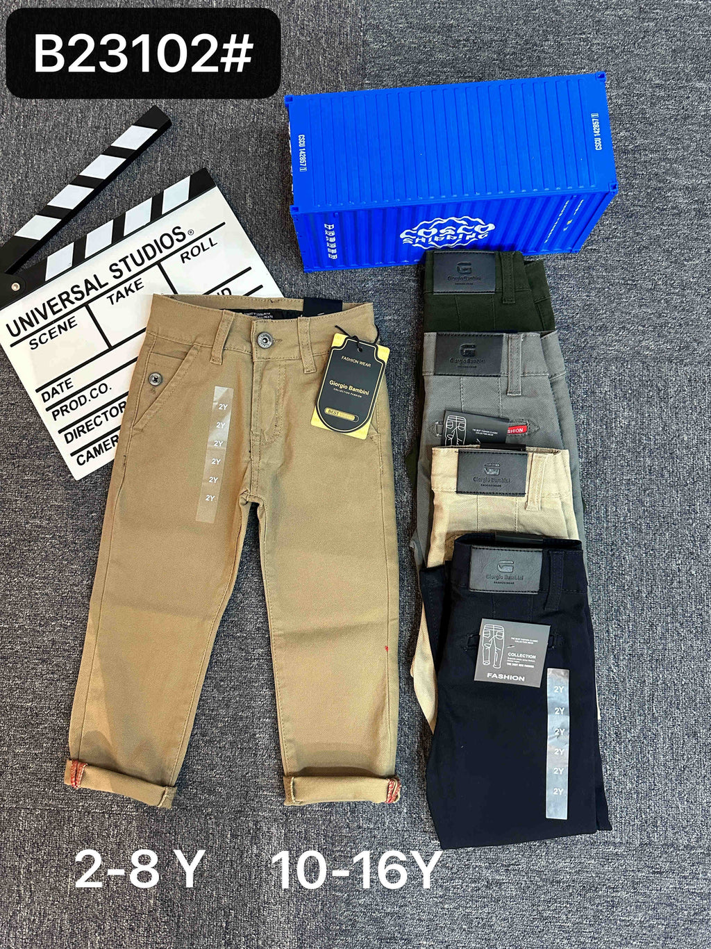 Wholesale Children Clothes Kids Casual Pants Long 2-8 Years Children Chino Trousers Skinny Pants Boys Pants&Trousers
