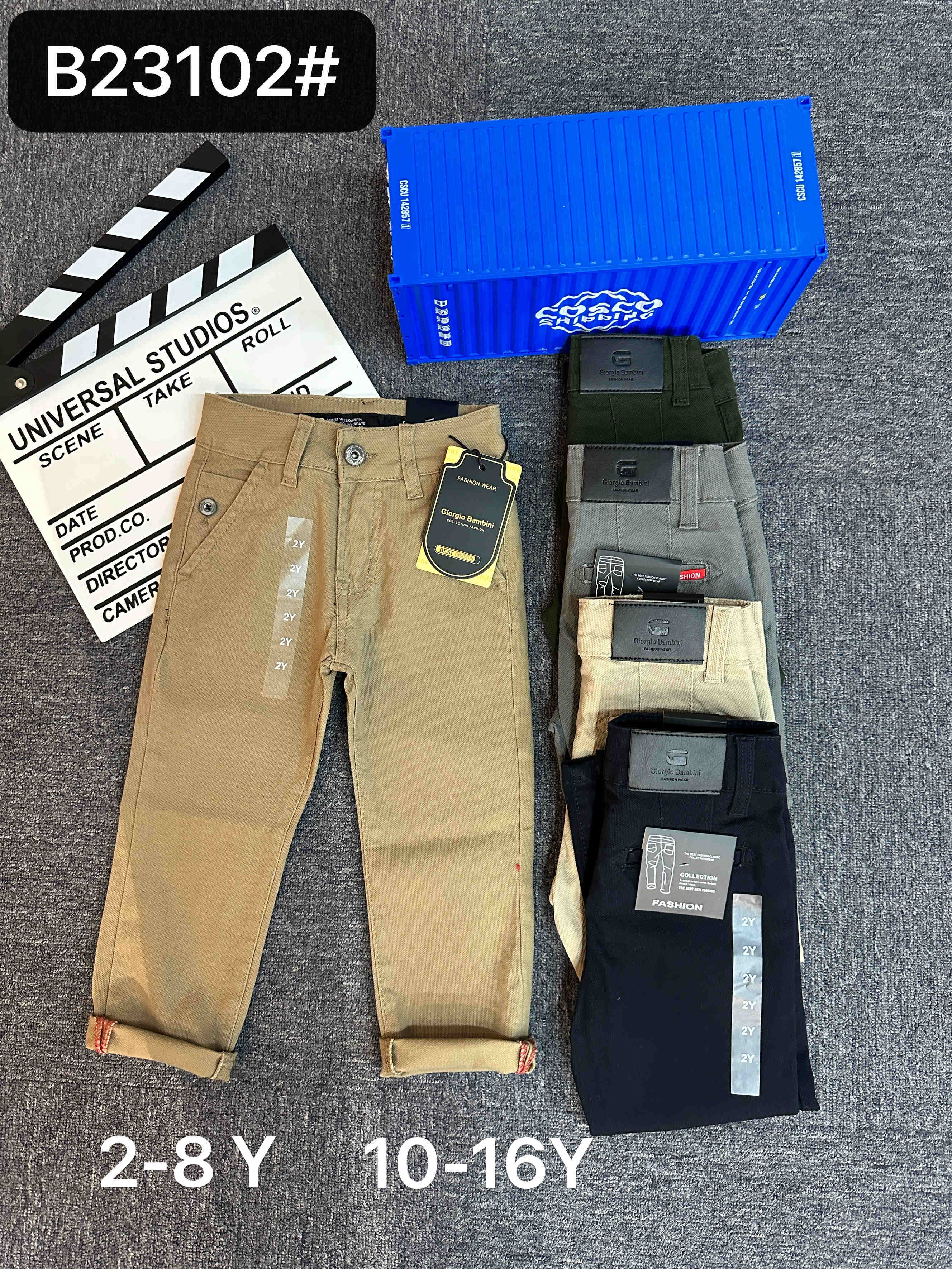 Wholesale Children Clothes Kids Casual Pants Long 2-8 Years Children Chino Trousers Skinny Pants Boys Pants&Trousers