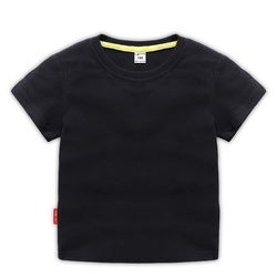 JL0517A Wholesale High Quality Boys T-Shirts 100%Cotton Plain T Shirt Kids Custom LOGO White  T Shirts For Children