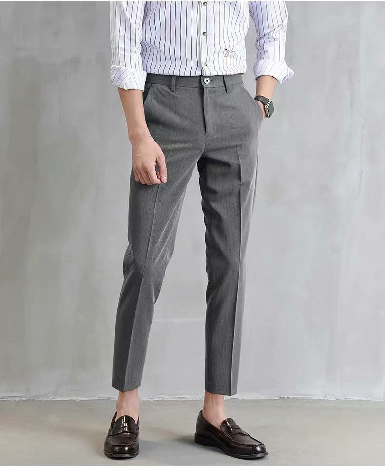high stretch mens classic pants  Men Custom Slim Fit Suit Pants Dress Pants