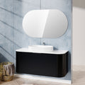 New Design Modern Wood PVC 42 Inch Ceramic Top Bathroom Cabinet Vanities with Wash Basin