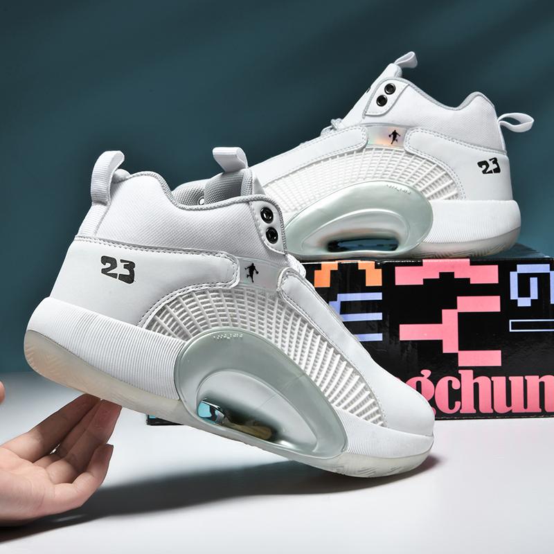 new designs brand logo customized high quality composite sole professional pu men sneakers air sport basketball shoes
