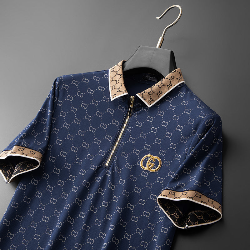 casual new men's Summer polo shirt men's short-sleeved cotton men polo shirt