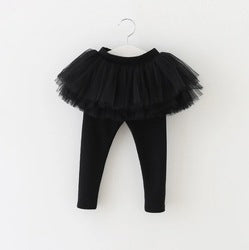 2022 Girls Gradient Color Fluffy Tutu Skirt Trousers Baby Skirt 6 Layers Mesh Puffy Tulle Dress Pants for 2-8Y Kids
