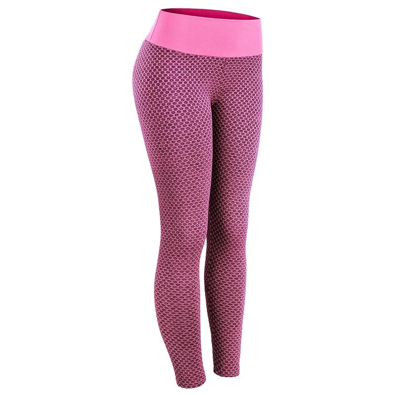 chrleisure grid tights yoga pants women seamless high waist leggings breathable gym fitness push up clothing girl yoga pant