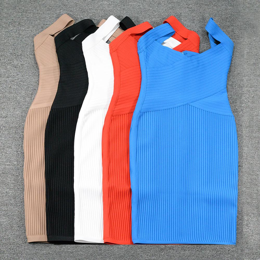factory supply ladies bandage tan spaghetti strap apricot club bandage dress prom dress 2020 new arrival bandage dress