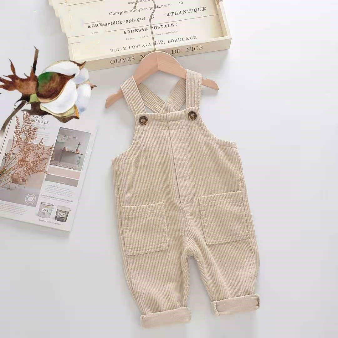 Cute & Comfy: Cotton Toddler Corduroy Overalls