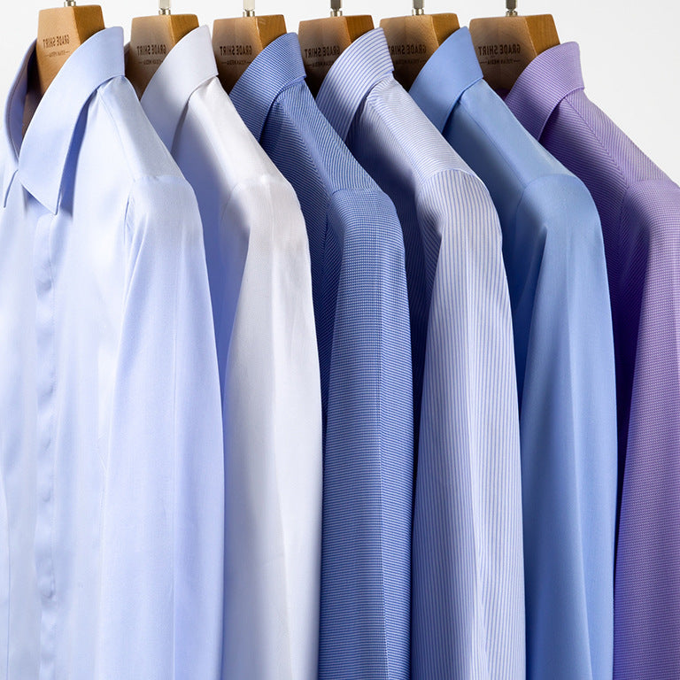Men's non iron dress shirt Office formal dress shirts for men