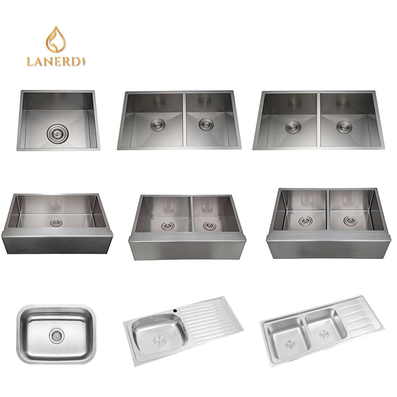 Fregader UPC cUPC undermount double bowl handmade square 16 ga square 304 stainless steel kitchen sink wholesale for kitchen