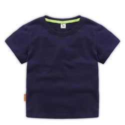 JL0517A Wholesale High Quality Boys T-Shirts 100%Cotton Plain T Shirt Kids Custom LOGO White  T Shirts For Children