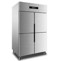 JINBEST Deluxe Deep Freezer 4 Door Refrigerator Upright Freezer Home Restaurant Fridge