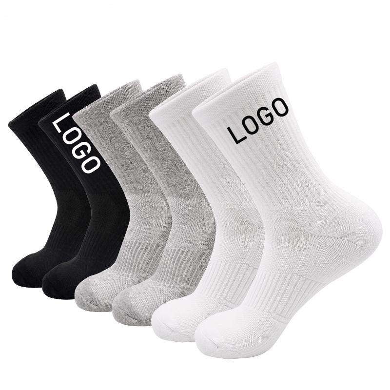 Breathable Black White Athletic Running Socks Custom Cotton Men Women Short Sport Sport Ankle Socks