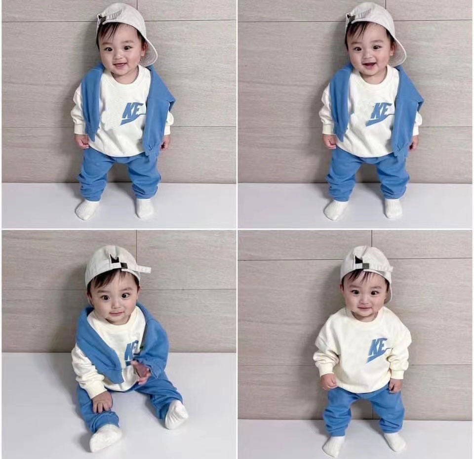 Spring Autumn Brand New Children Sports Suit Boys and Girls Large Size Loose Sweatshirts Tops Pants 3pcs Set Kids Casual Outwear