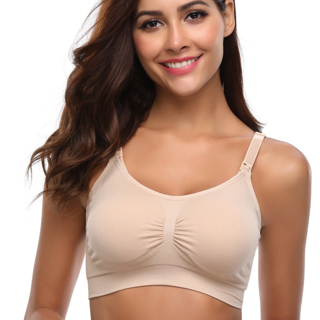 maternity nursing bra hands free pumping bra seamless nursing bra handsfree breast pump underwear for women