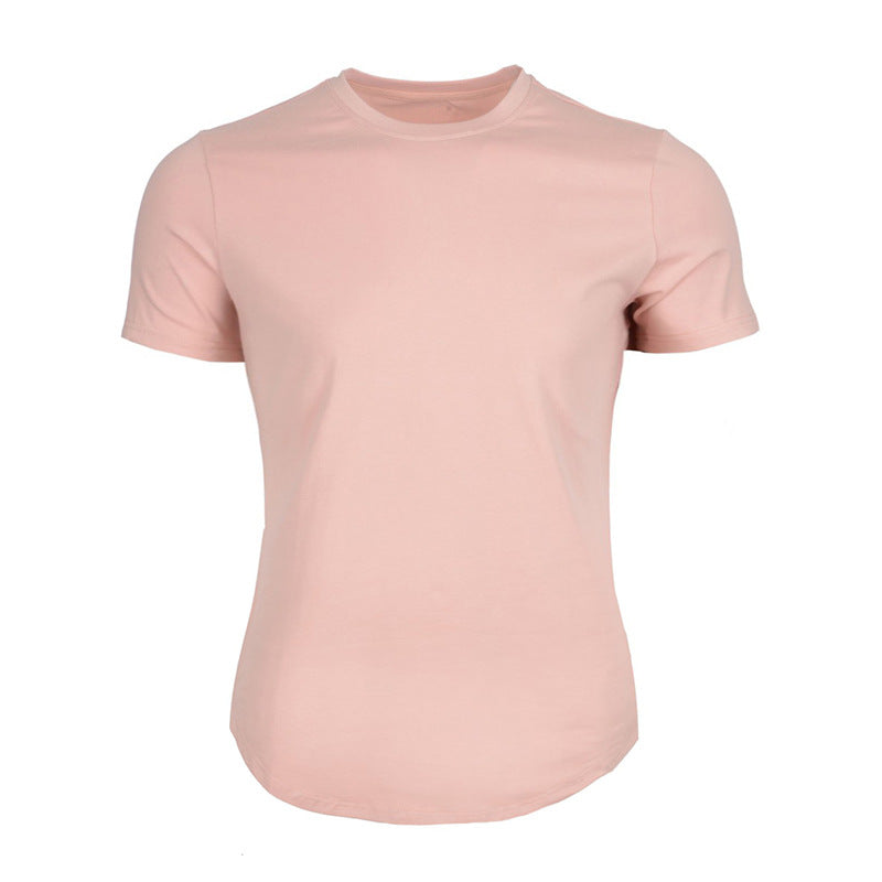 Men's Tshirt Men Tee Tops Wholesale Custom Short Sleeve Breathable Sport Running Fitness Muscle Bodybuilding Mens Gym T Shirt