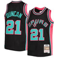 Men #21 Tim Duncan San Antonio Spur Black Basketball Jersey