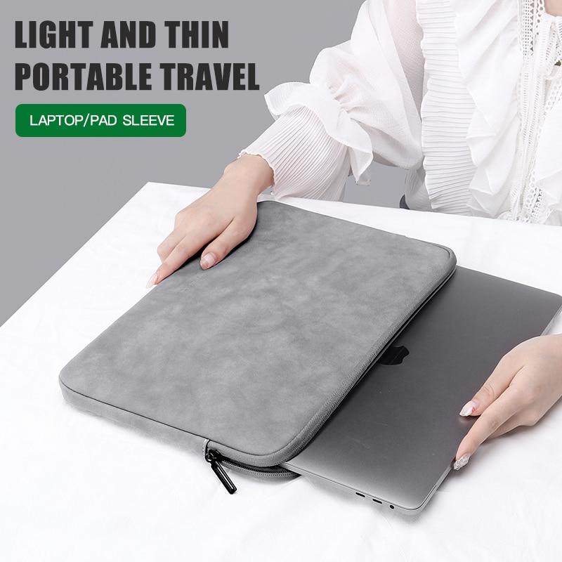 laptop sleeve case 13 14 15 4 15 6 inch for hp dell notebook bag carrying bag macbook air pro 13 3 shockproof case for men women laptop bags cases