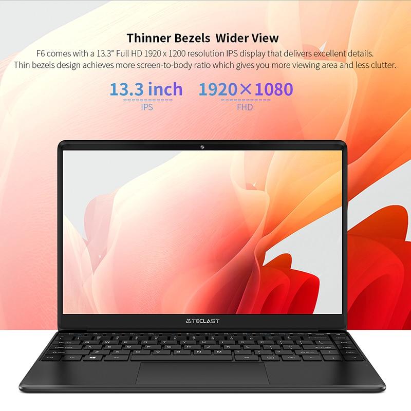 teclast f7 plus 3 laptop 14 1 1920 x 1080 8gb ram 256gb ssd intel gemini lake n4120 windows 10 dual band wi fi notebook usb 3 0 laptops
