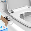 Non Electric Ultra Thin Toilet Seat Bidet Sprayer Bottom Cleaning Sprinkler Nozzle Hot Cold Water Gun Muslim Shower Wash Ass