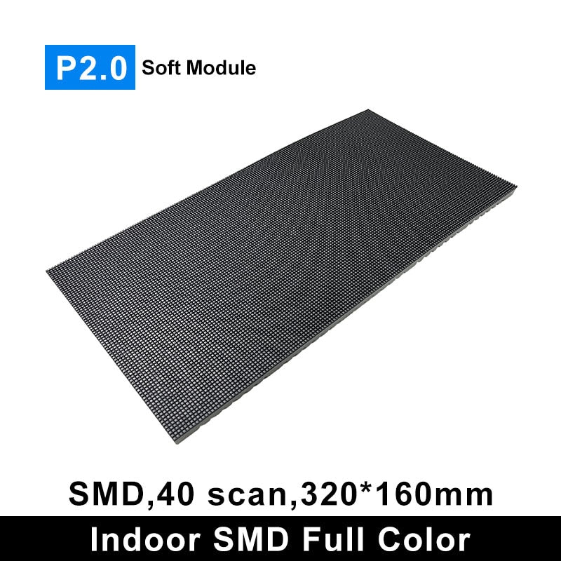 P2 Flexible LED Display Panel 320x160mm 160x80 Pixels Advertising Screen Module