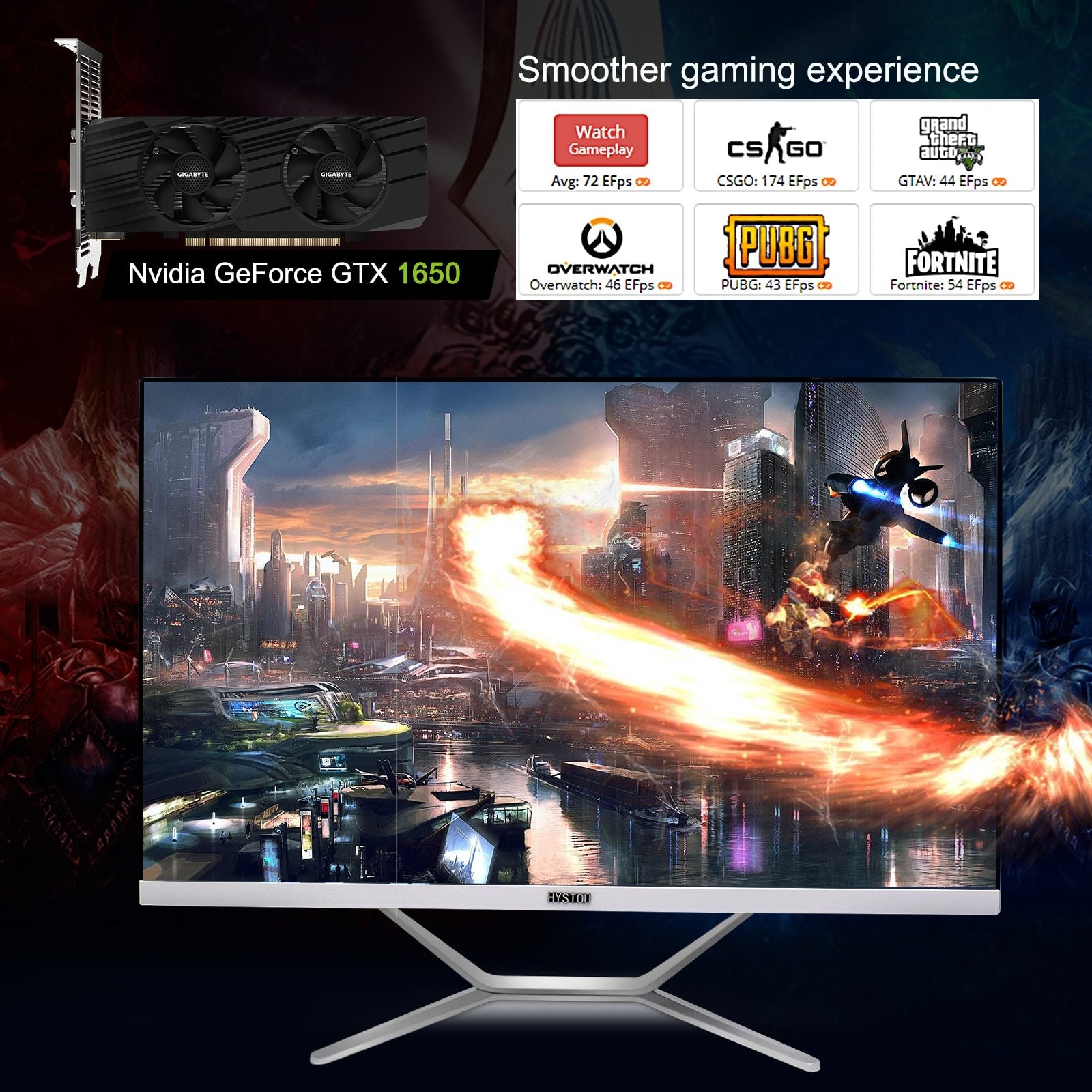 pc gamer desktop computer 27inch all in one gaming pc intel i7 9700f i5 10400f 8 core with geforce nvidia gtx1650 gamer computer desktops