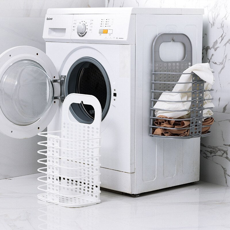 Portable Laundry Basket Foldable Wall Mounted Dirty Clothes Basket Bathroom Clothes Storage For Clothing Toy Storage Organizer