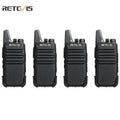 Retevis RT622 Mini Walkie Talkie 4 Pcs Walkie-talkies PMR446 FRS VOX Portable Two Way Radio Station for Restaurant Hotel Camping