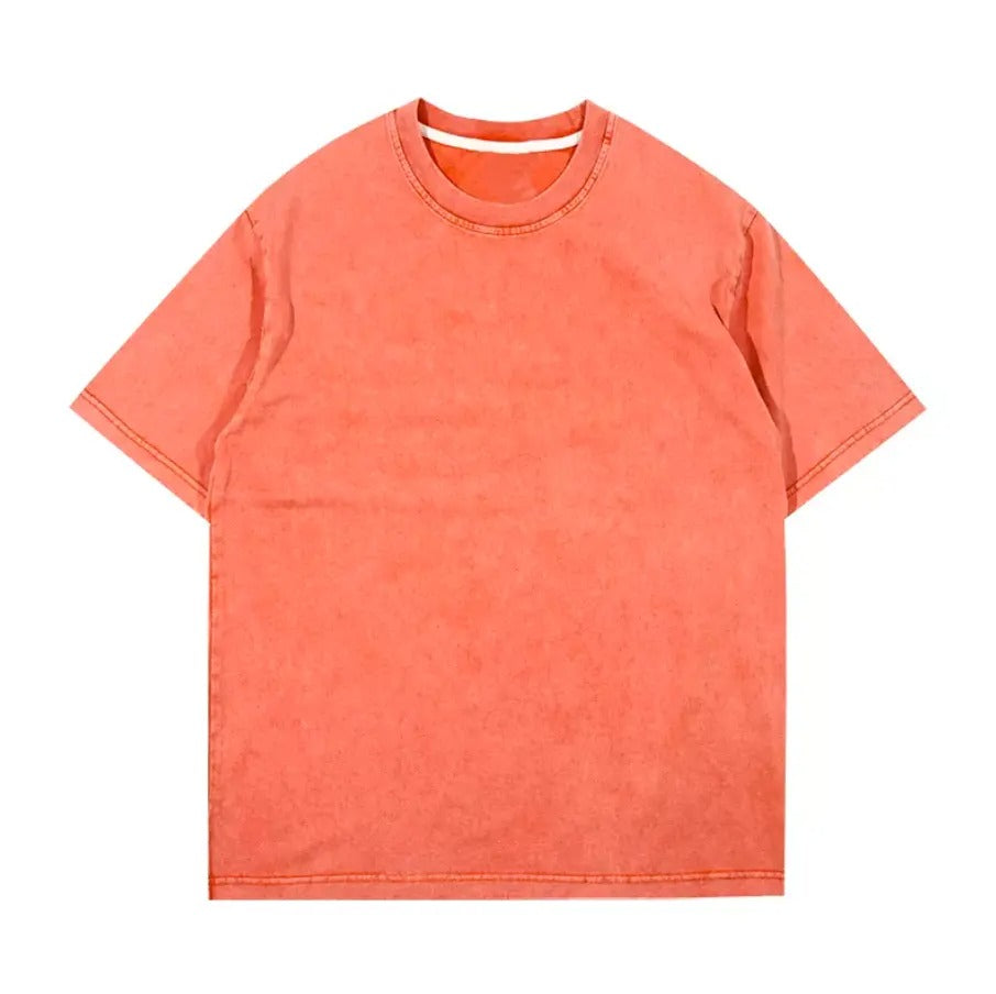 Clothing Manufacturers Custom Vintage Acid Wash T Shirt Streetwear Oversized Graphic Printed Tees Shirt Mens Washed T-shirts