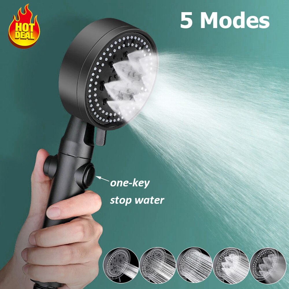 Supercharged Shower Head Bathroom Bath Heater Household Water Heater Bath Bath Super Shower Head Lotus Shower Head Set