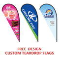 Teardrop Flags Graphic Custom Banner Outdoor Beach Advertising Personalized Celebration Decoration Free Design Without Flagpole