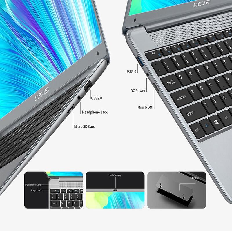 teclast f7 plus 3 laptop 14 1 1920 x 1080 8gb ram 256gb ssd intel gemini lake n4120 windows 10 dual band wi fi notebook usb 3 0 laptops 2