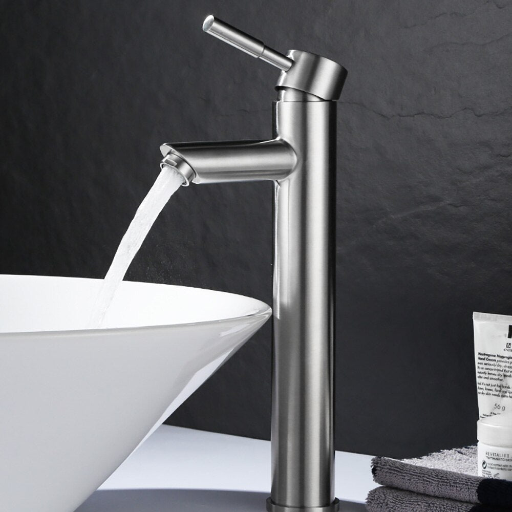 Tianview Bathroom washbasin faucet 304 stainless steel washbasin hot and cold bathroom washbasin brass valve core faucet