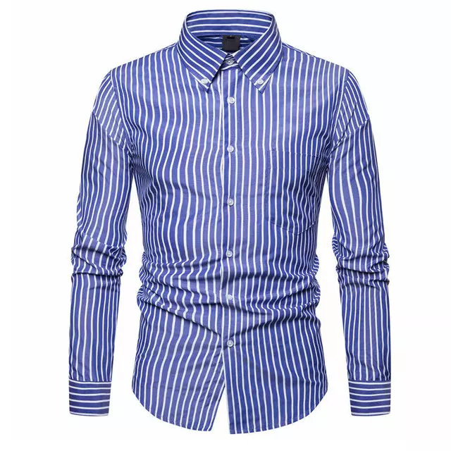 Men Casual Dress Shirts Cotton Oxford Slim Fit Pakistan