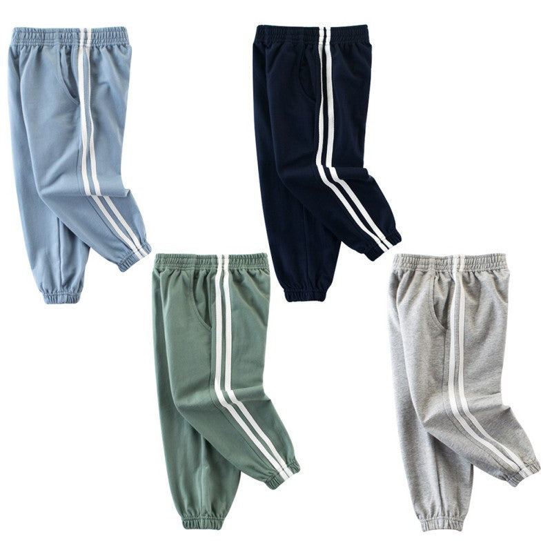 custom logo baby boy summer jogging pants printing blank plain navy kids sweat pants 100% cotton girl jogger pants for kids
