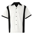 Bowling Shirt Mens Collar Short Sleeve Custom Embroidered Bowling Shirt Sports Side Panel Bowling