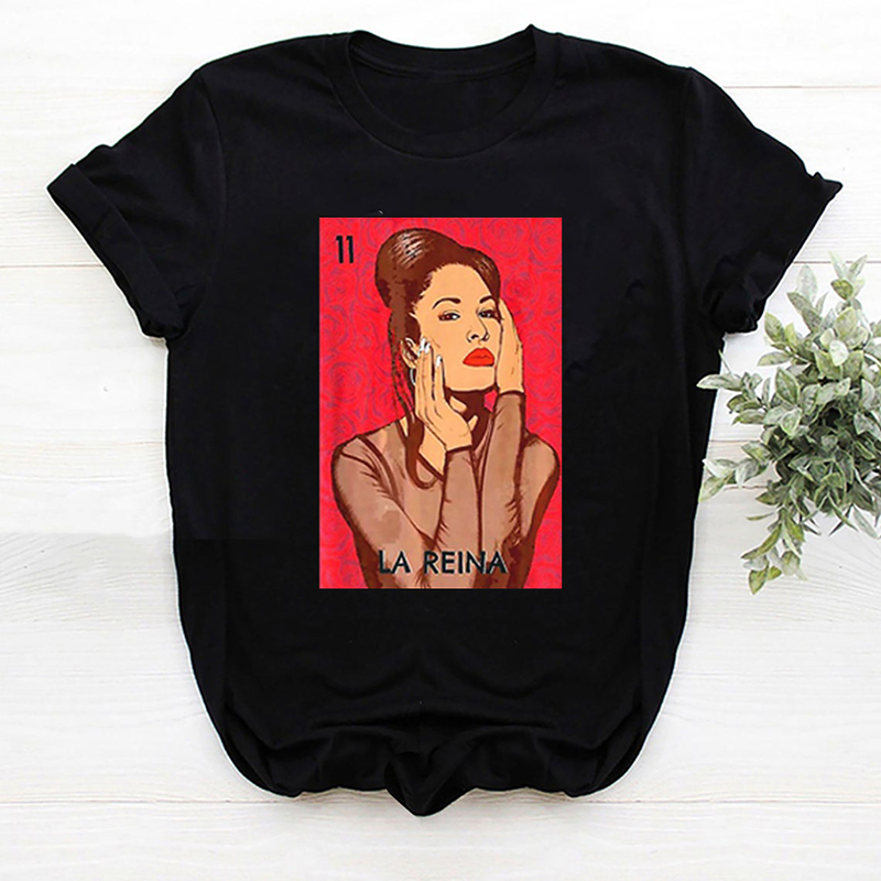 wholesale custom women t shirts rihanna popular singer printed clothing woman graphic tees cotton oversized tshirt