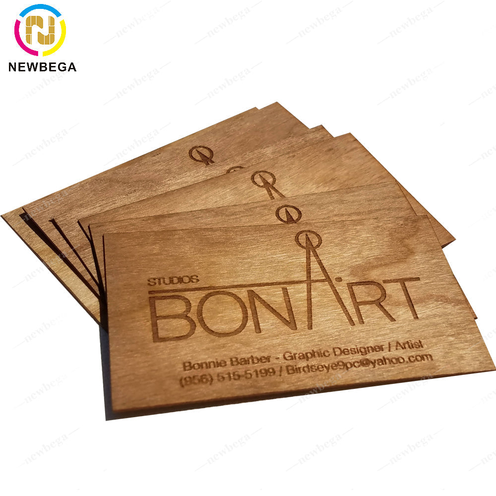 Bamboo Wooden Cards With Custom Printed Logo NFC VIP Membership Card business Card Black Walnut/Sapele