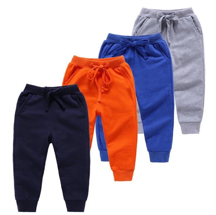custom logo baby boy summer jogging pants printing blank plain navy kids sweat pants 100% cotton girl jogger pants for kids