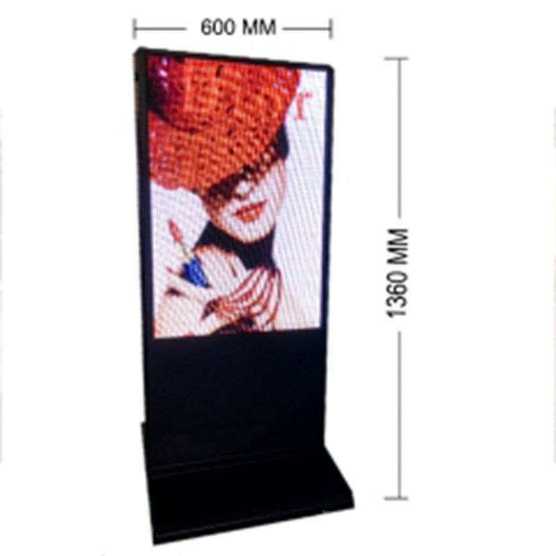 Waterproof One-sided LED Display Signs Advertising Display Vertical Scrolling Vertical Landing P6 Full Color Outdoor Display