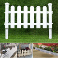 White PVC Plastic Fence European Style For Garden Driveway Gates Christmas Tree xobw