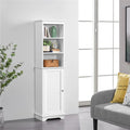 Wooden Slim Bathroom Floor Cabinet for Small Space, White Bathroom Cabinets  Bathroom Furniture