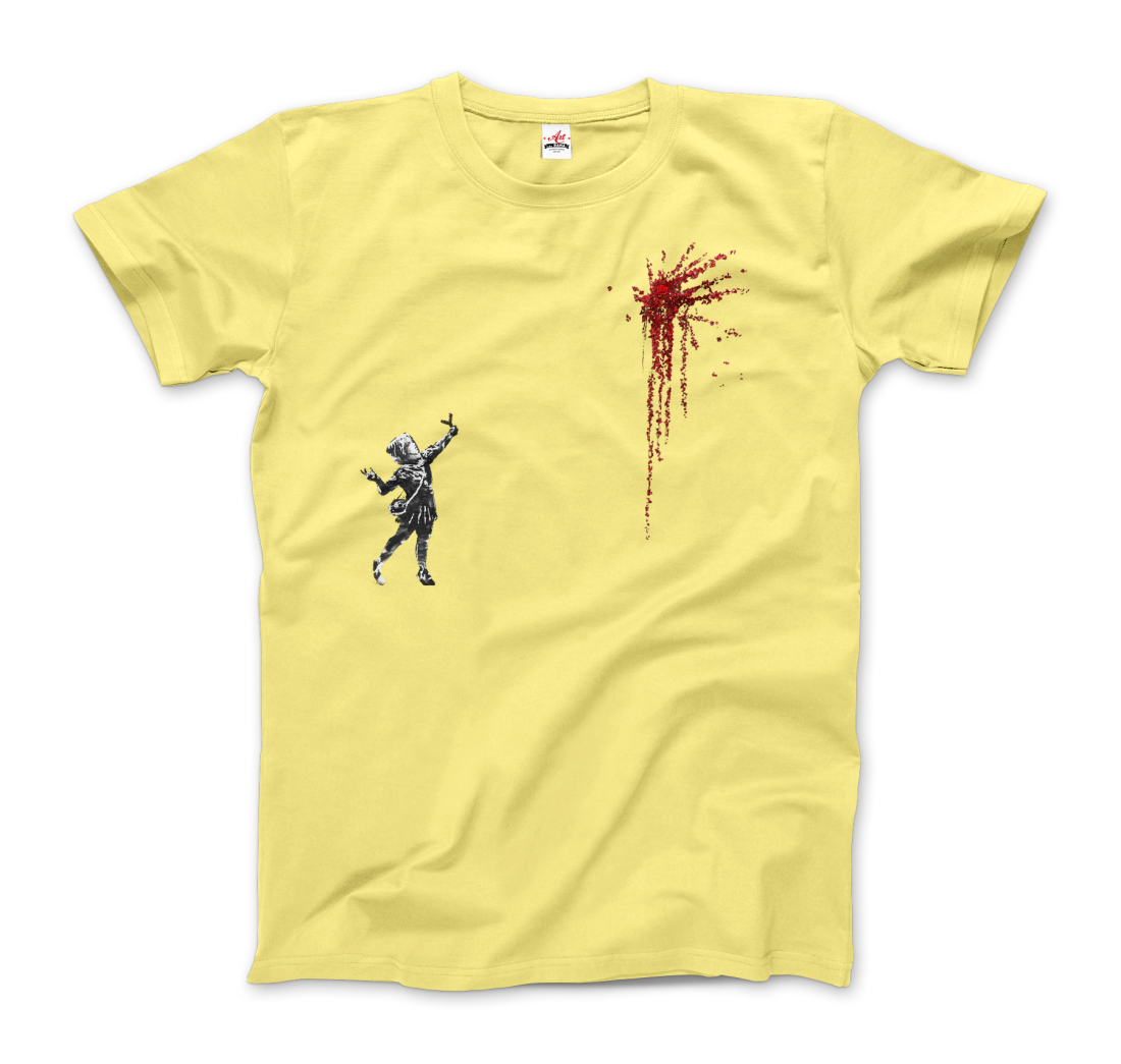 banksy valentines day mural reproduction t shirt