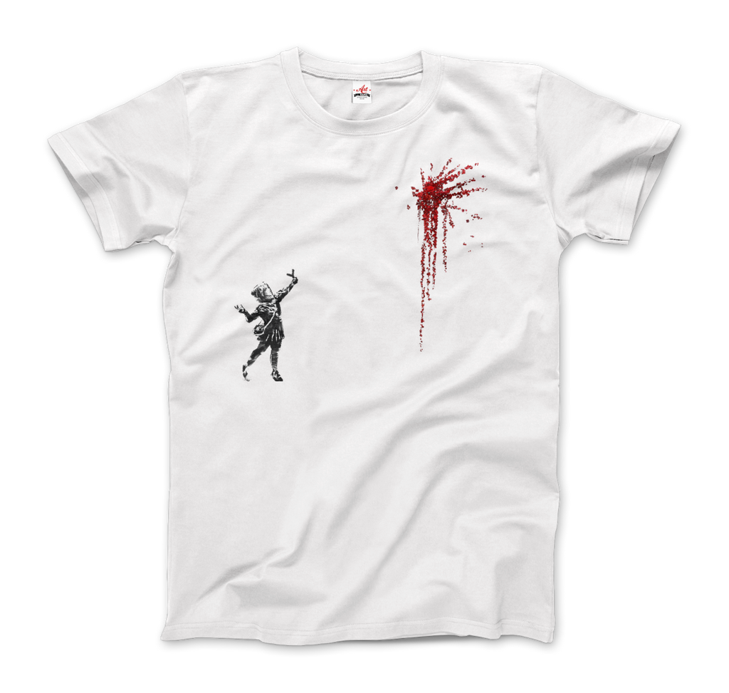banksy valentines day mural reproduction t shirt