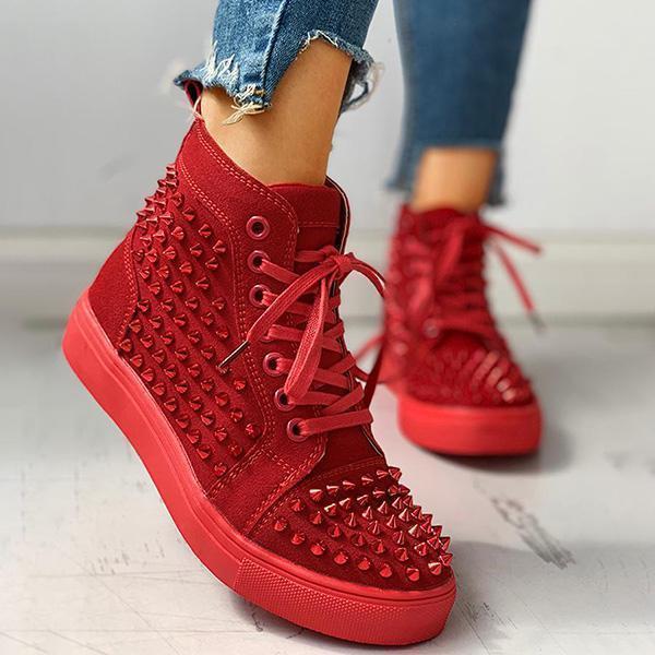 rivet high top womens shoes