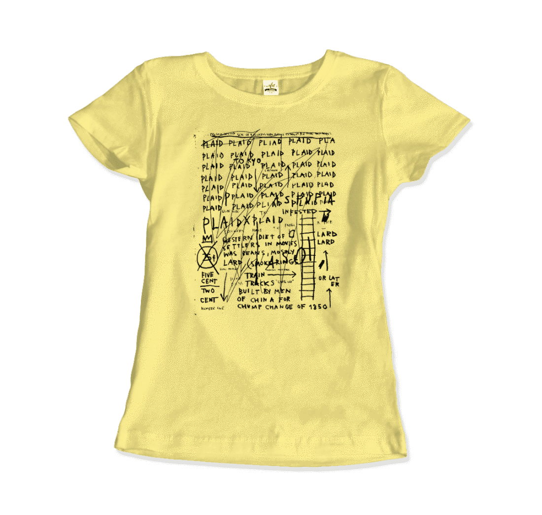 jean michel basquiat not detected 1982 artwork t shirt art o rama