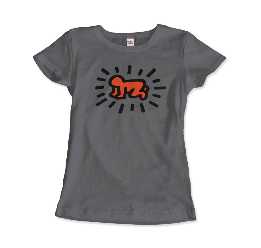 keith haring heart of men icon series street art t shirt