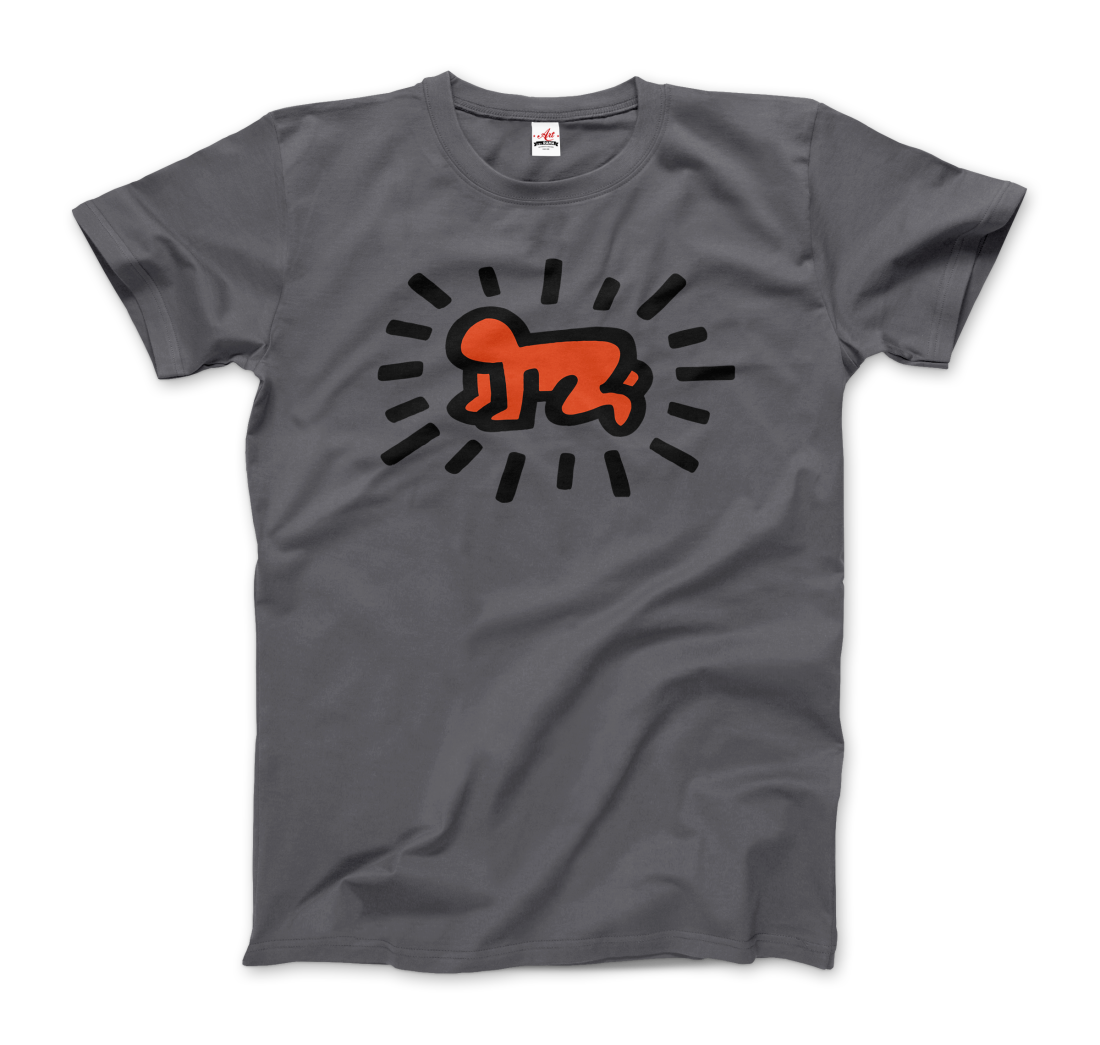 keith haring heart of men icon series street art t shirt