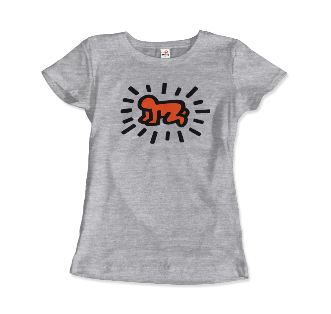 keith haring heart of men icon series street art t shirt