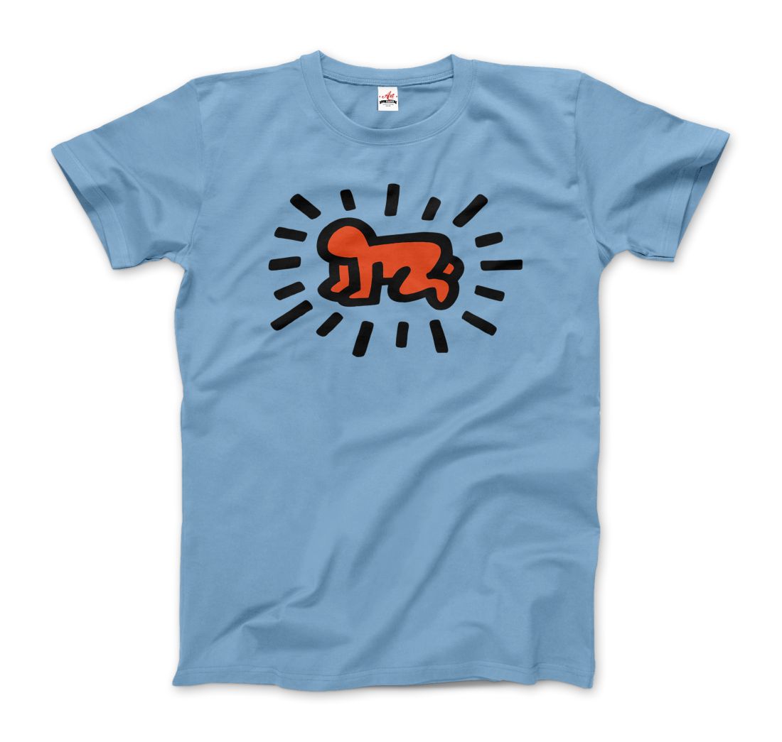 keith haring heart of men icon series street art t shirt