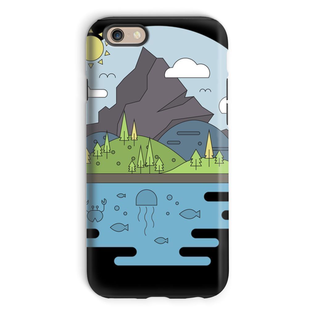 mountains world ii phone case